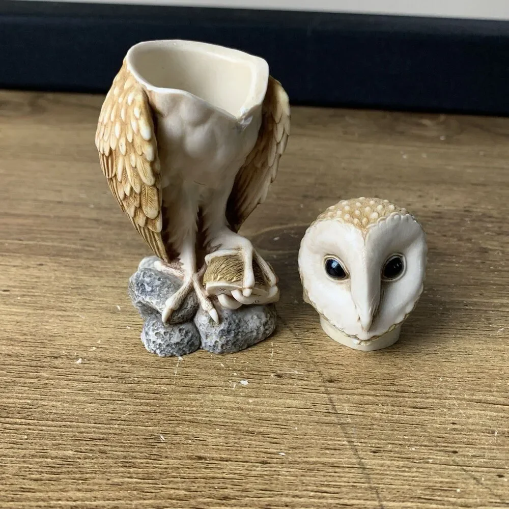 Harmony Kingdom Owl Softly Softly Trinket Box